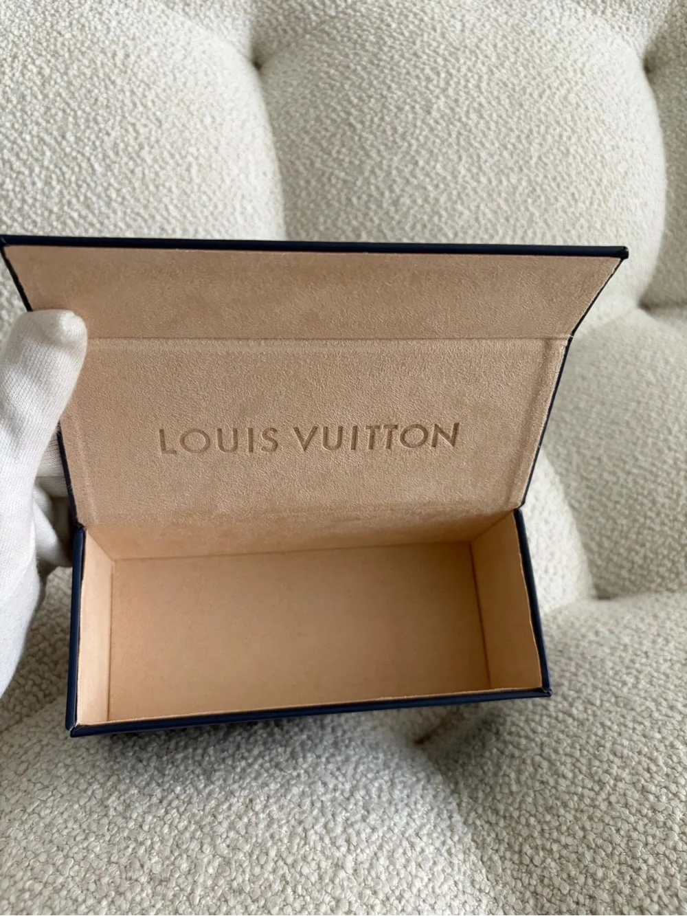Louis Vuitton Magnetic Hard Eyewear Case, Navy Blue
